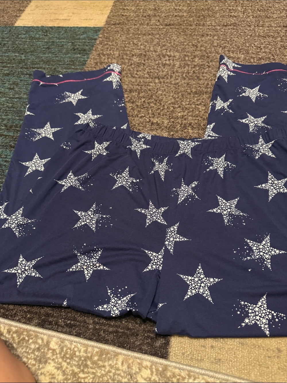 Cuddl Duds Navy Star Print Lounge Pants XL